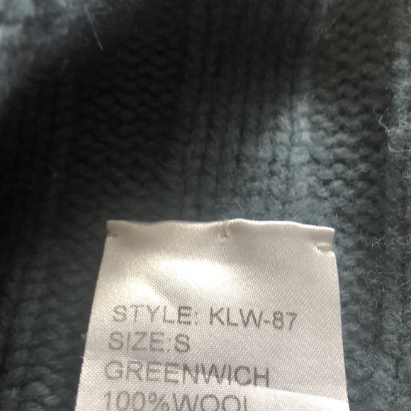 Karl lager-field Wool cashmere dress denim blue . Please read description. - Picture 6 of 8